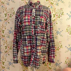 Vintage J. Crew Plaid Button Down Shirt